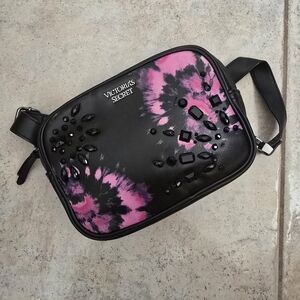 Victoria's Secret Black and Pink Crossbody Bag